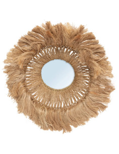 Miroir Abaca Solomon - Naturel