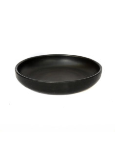 Assiette creuse - Noir brûlé - M