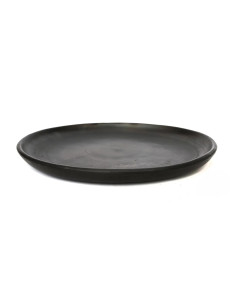 Assiette plate - Noir brûlé- L