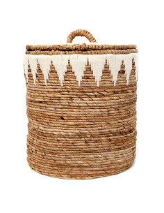 Panier à linge feuille bananier - L