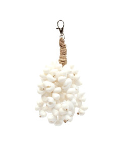 Porte-clés coquillage Kai - Blanc