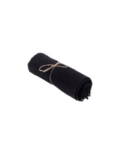 Nappe en lin - Noir - 150x200