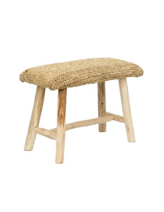 Banc en raphia - Naturel