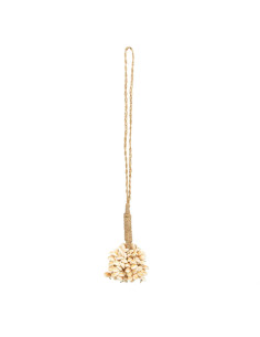 Pendentif pampille coquillage couleur vanille