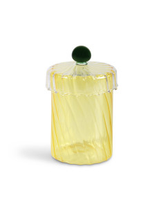 VASE SPIRALE JAUNE 