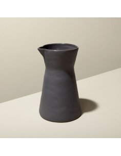 CARAFE EN GRES GRIS MAT 