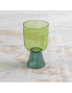 VERRE GOBELET NIKO PIED VERT 