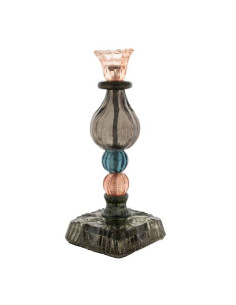 BOUGEOIR MULTICOLORE ROSE 