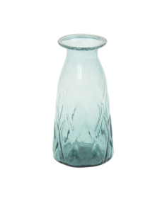 VASE BLEU PETROLE 11X8 