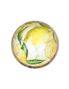 SALADIER CITRON EN MANGUIER 25CM 