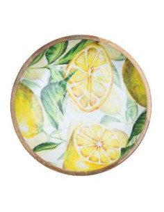 SALADIER CITRON EN MANGUIER 38CM 