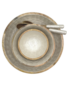 COUVERTS A SALADE ECAILLES BLANC MANGUIER 