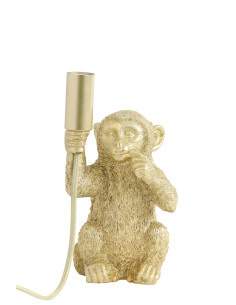 Lampe de table Monkey - Or - 13x12,5x23,5cm
