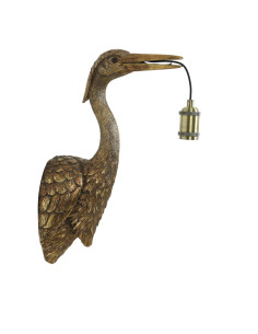 Applique Grue - Bronze Antique - 29,5x16x48 cm