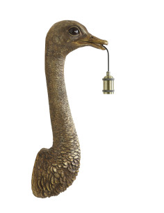 Applique autruche - Bronze - 25x19x72cm