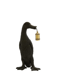 Lampe de table Duck - Noir - 23,5x23x48,5cm