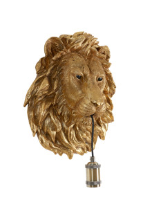 Applique murale Lion - Bronze - 33,5x19x40,5cm
