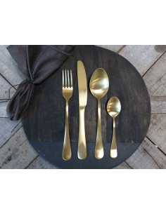 SET DE 4 COUVERTS NORDIQUE OR L23 