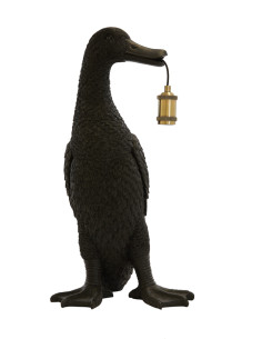Lampe de table Canard - Noir - 32x31x65cm