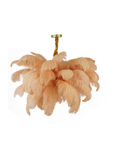 Suspension Plume - Pêche - Ø80cm